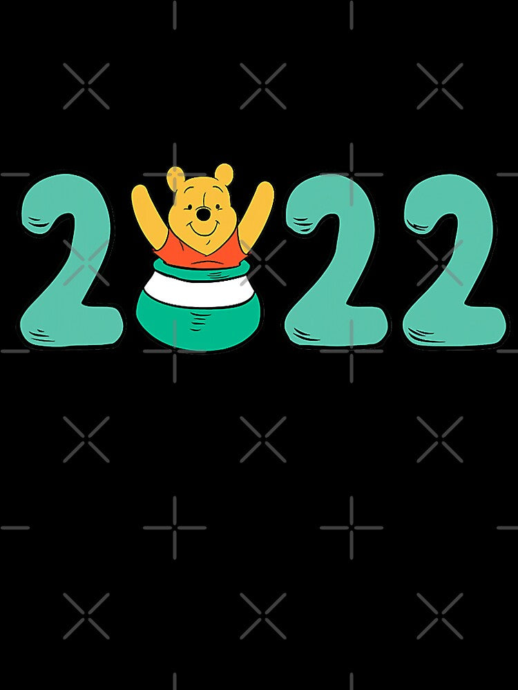 Winniee the Poohh 2022 New Year’s Eve, Happy New Year, Cartoon, by MistyYoung