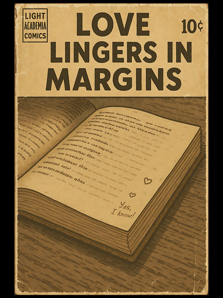 Romantic Light Academia: Love lingers in margins by bapupa
