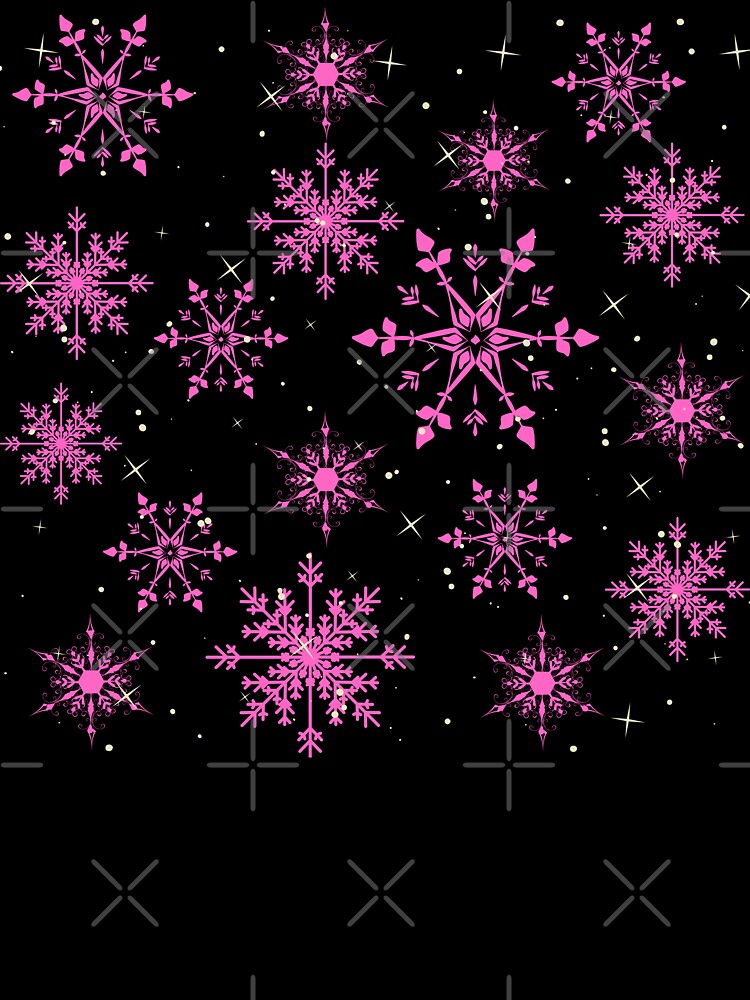 Pink Snowflakes by Lylabean22