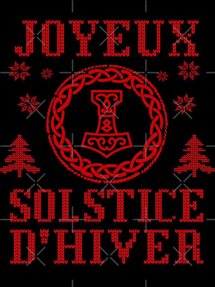 Merry winter solstice merry nordic christmas 2024 for a viking in French by Lady-Frost