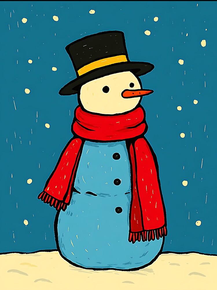 Cute Christmas Snowman by bapupa