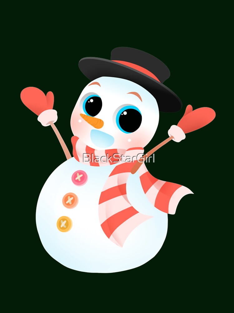 Excited Cute Snowman by MurphyMorganGifts