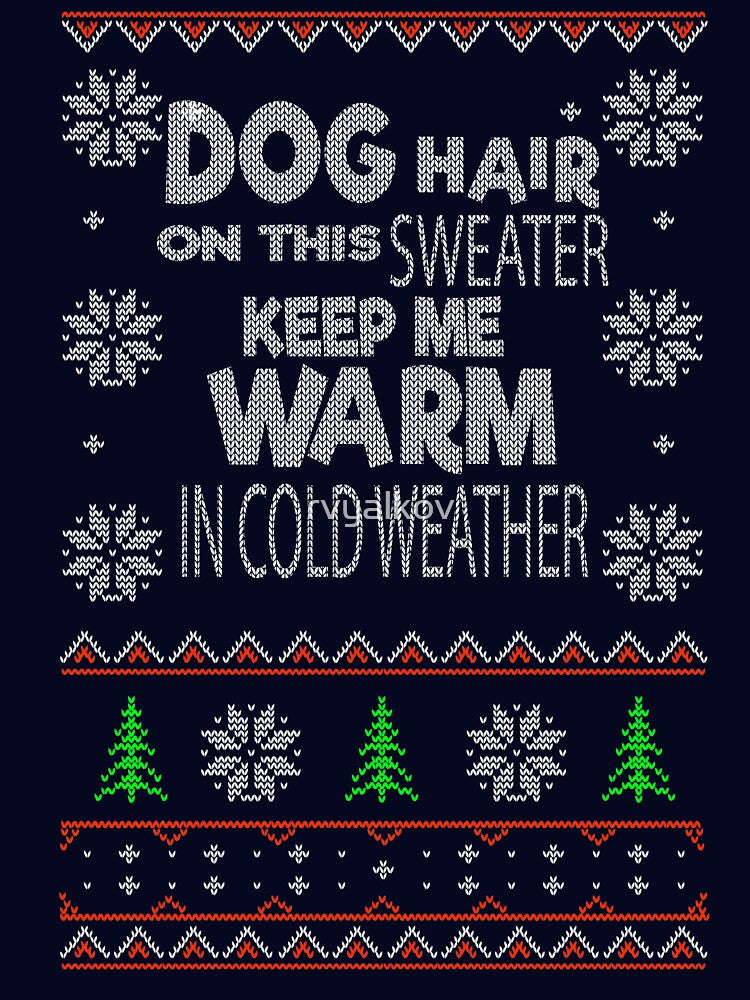 Dog Hair Christmas Sweater by rvyalkov