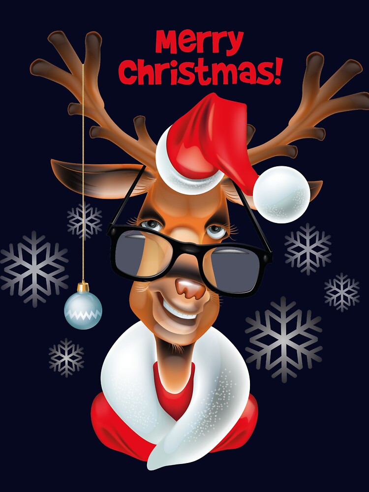 Christmas Reindeer, funny reindeer, Christmas Reindeer Hunter, Deer Reindeer Gift, 2022 by Ouizza
