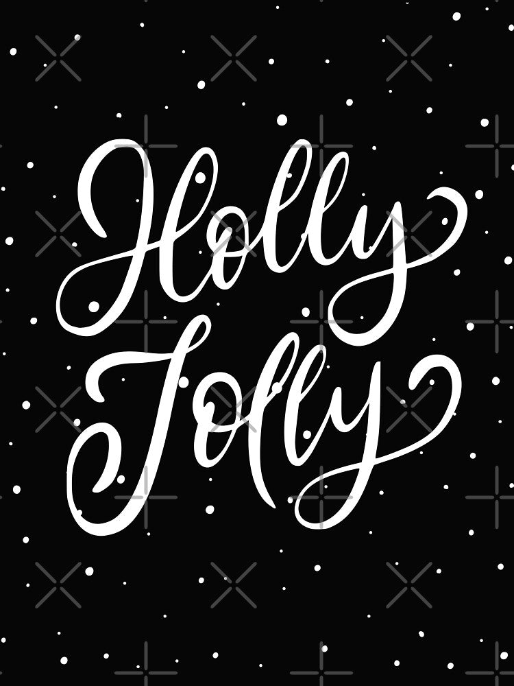 Holly Jolly White Letters by TalitaArte