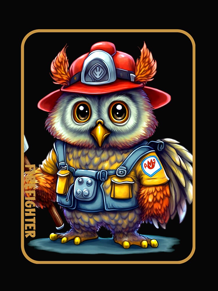 Firefighter, owl lover by HarriPaloma