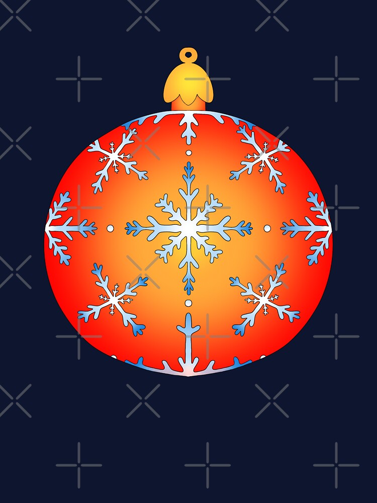 Snowflake Christmas ornament by Jarafelart