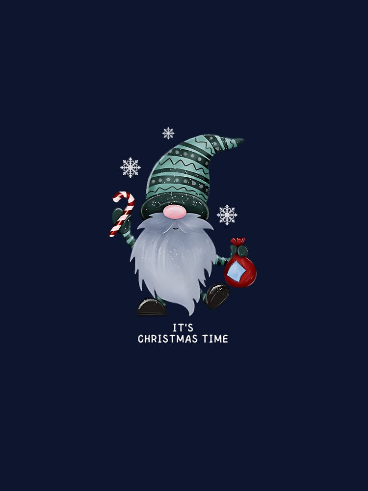 Cute Christmas Gnome – It’s Christmas Time Holiday T-Shirt by The-Daily-Drape