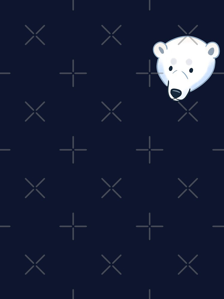 Cute polar bear face art by Yaragold