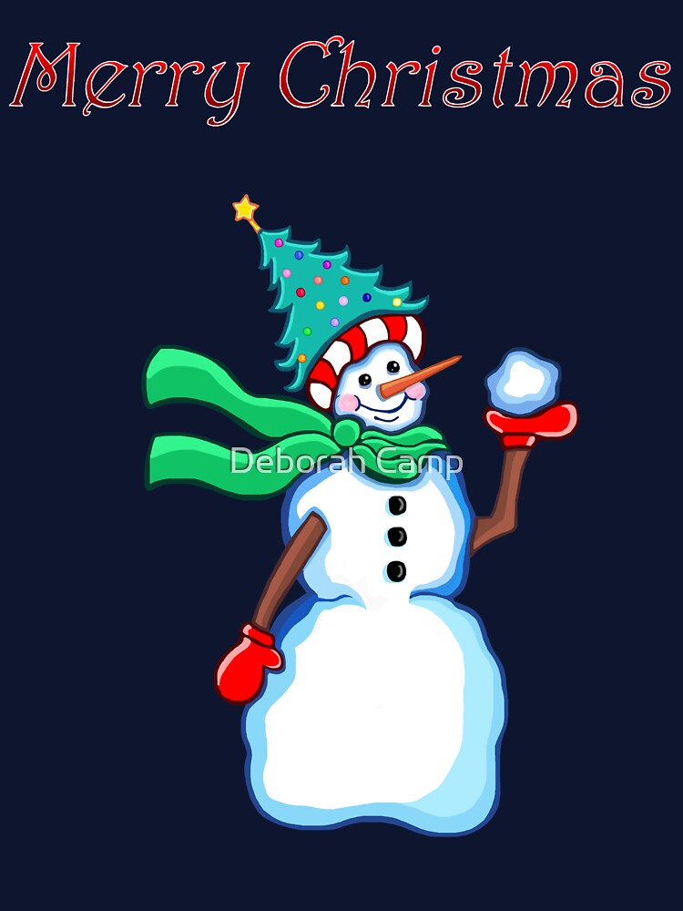 Merry Christmas Snowman by Deborah Camp