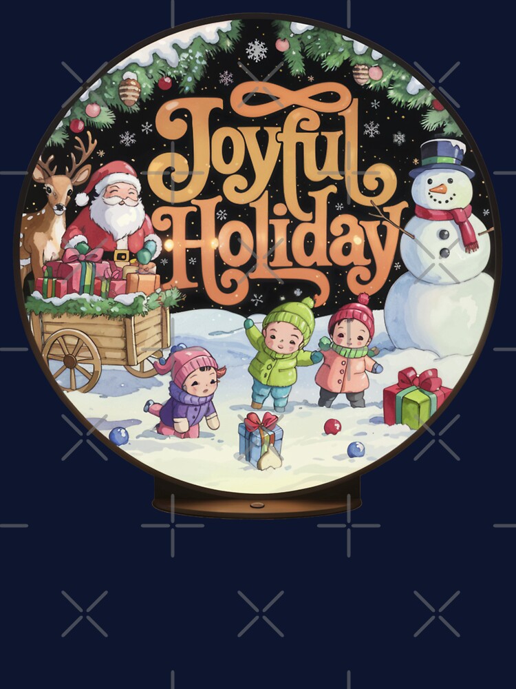 Joyful Holiday Snowy Crystal Ball by SharingLove