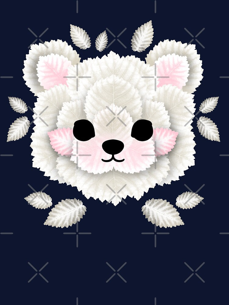 Polar bear of leaves by NemiMakeit