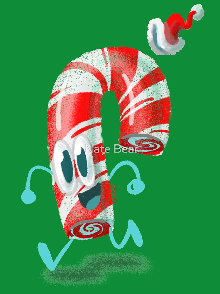 Hat-py Holiday Walking Candy Cane by Nate Bear
