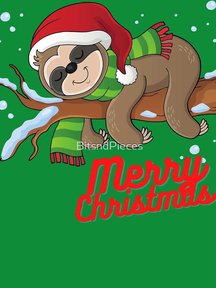 Christmas Sloth by BitsndPieces