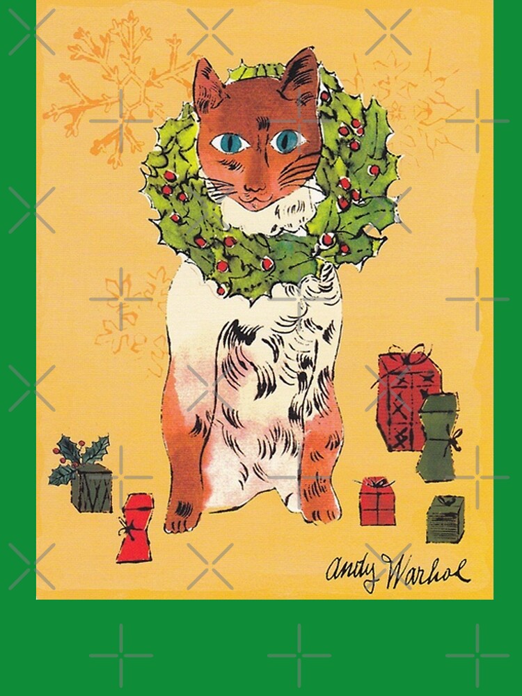 Warhol Christmas Cat by ArtWithHearts11
