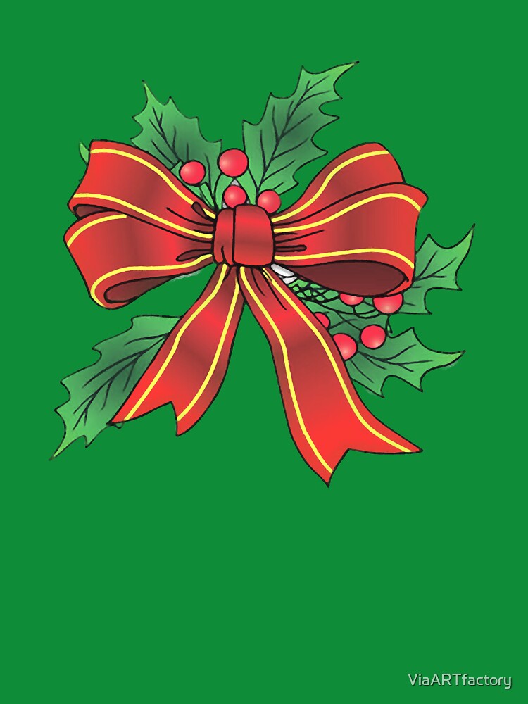 Christmas Ribbon Bow by ViaARTfactory
