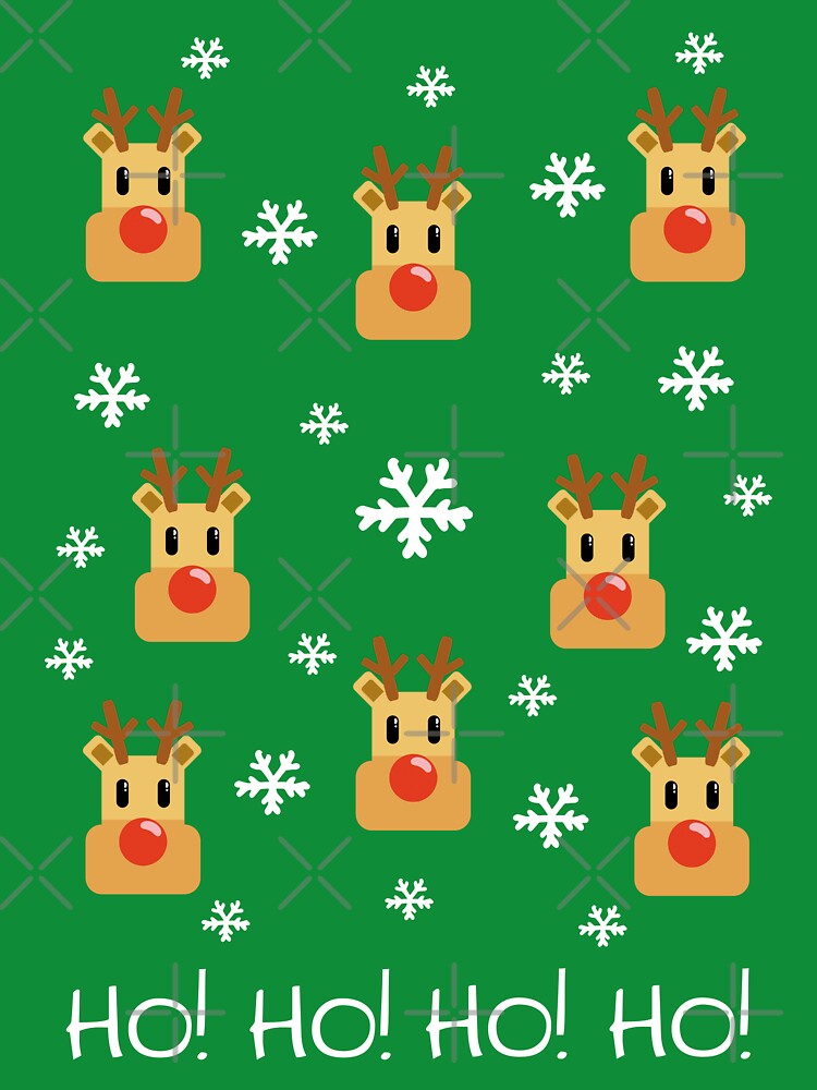 Reindeer and snowflakes: Ho! HO! HO! Great for Christmas by charlypicazo
