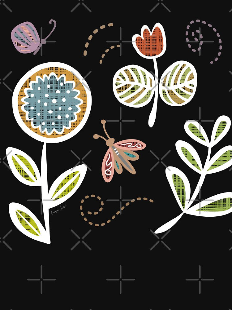 Retro 50s inner child - hygge scandi butterfly country garden. Caroline Laursen original by Caroline Laursen