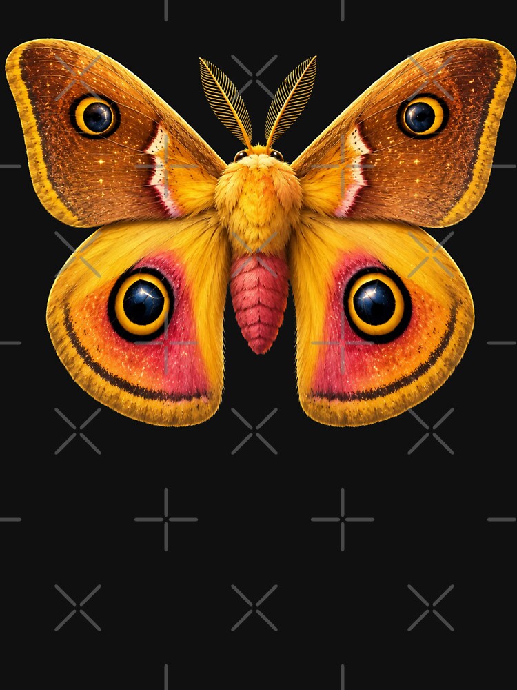 Io Moth Automeris io Cartoon Style by Harpagann