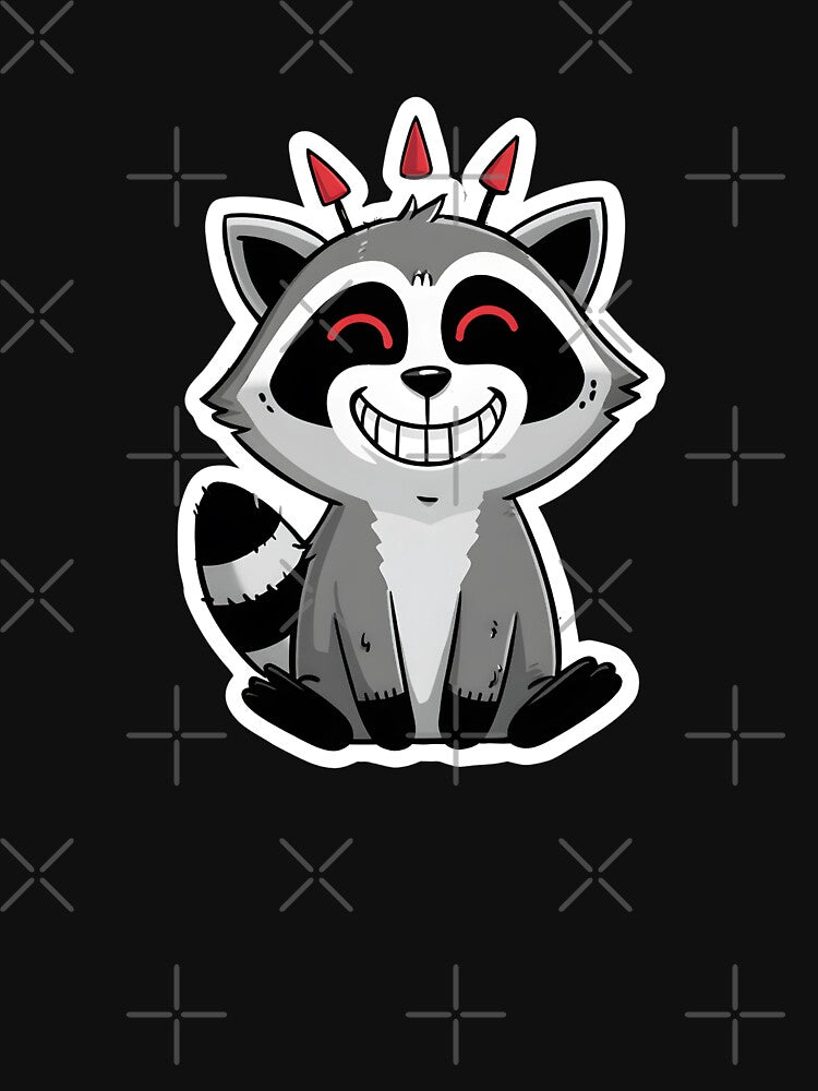 A CARTOON RACCOON CUTE by infinitearte