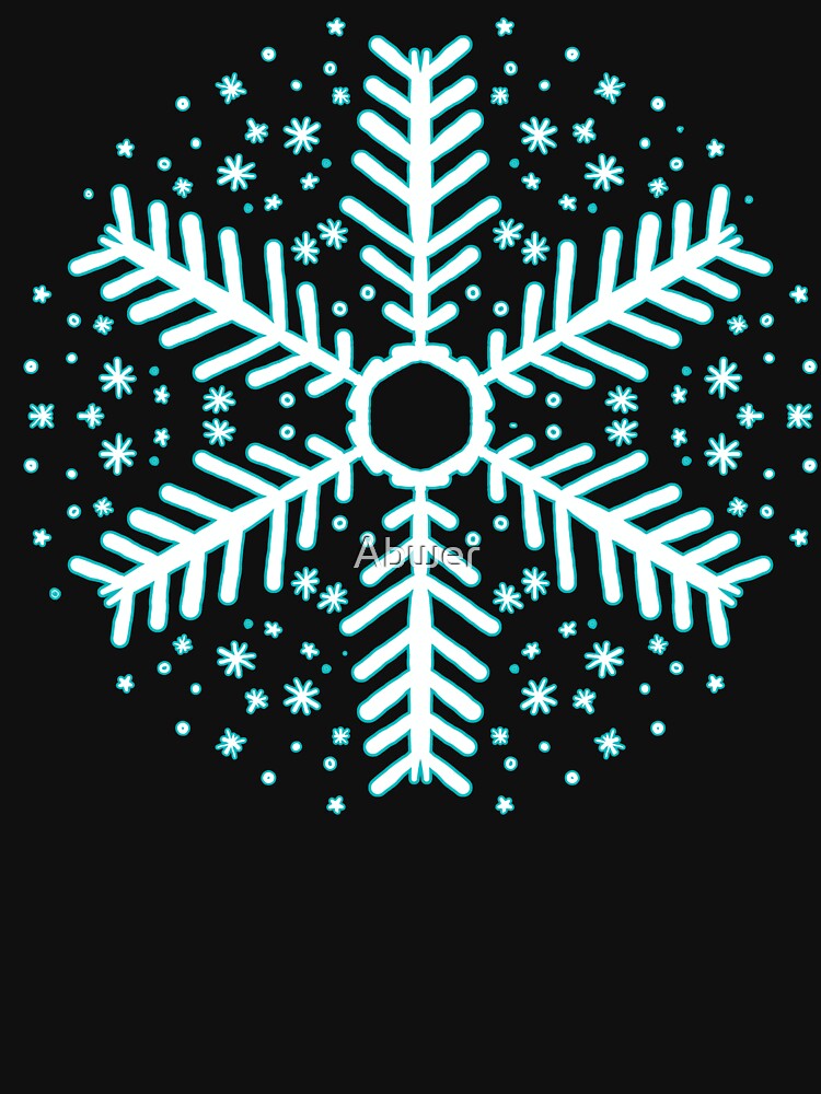 Glowing Winter Snowflake by Abwer