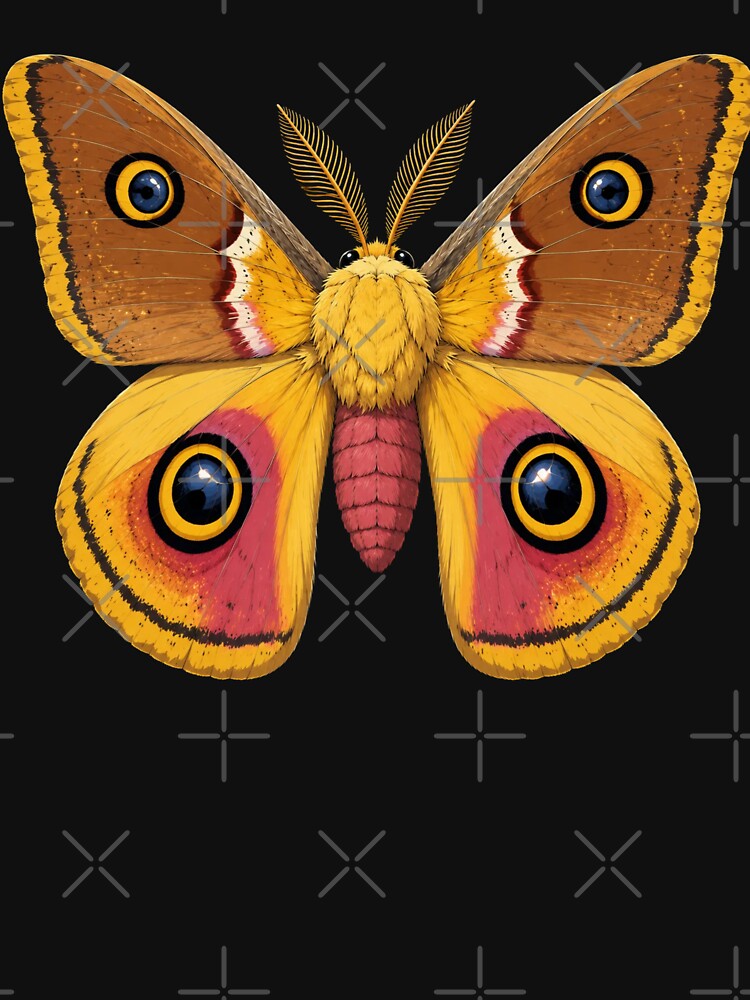Io Moth Automeris io Anime Style by Harpagann