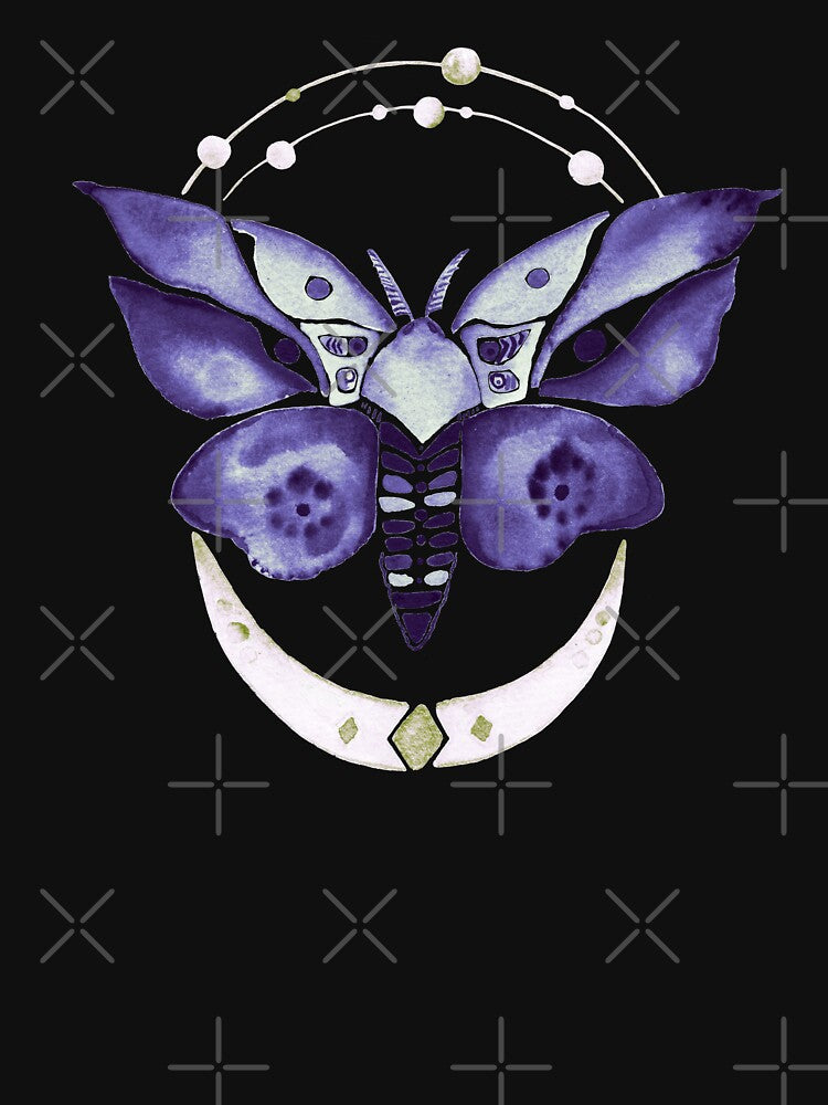 Lilac crystal moon moth by Isabelle-T