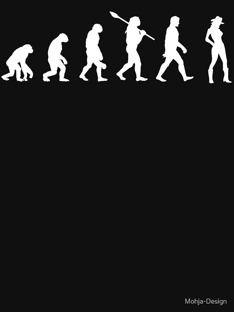 Cowgirl - Human Evolution / Darwin. by Mohja-Design