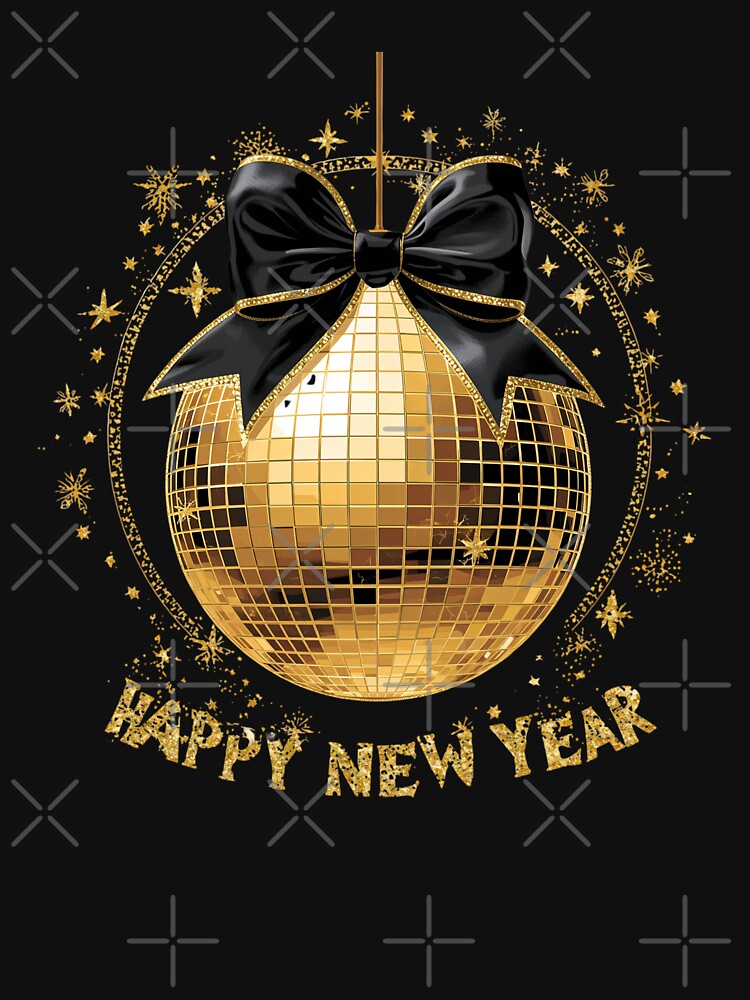 Happy New Year 2026 Disco Ball by CF_VintageDesign