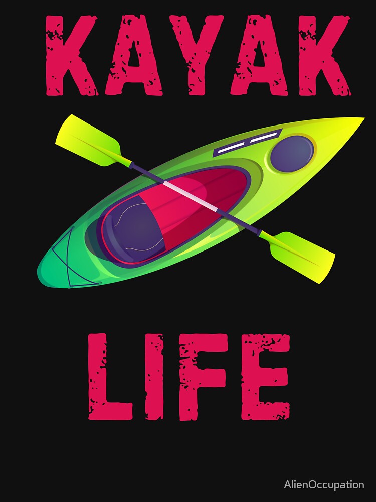 Colorful Distressed Kayak Life by AlienOccupation