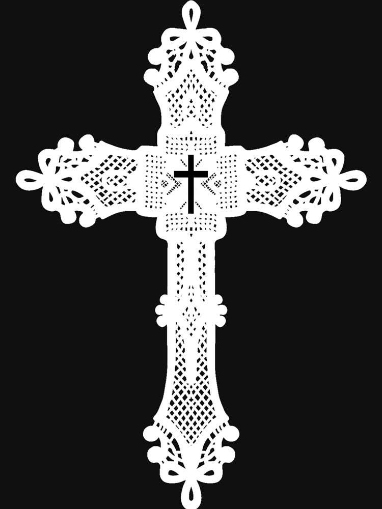 White Lace Cross by AEcclesiasticus