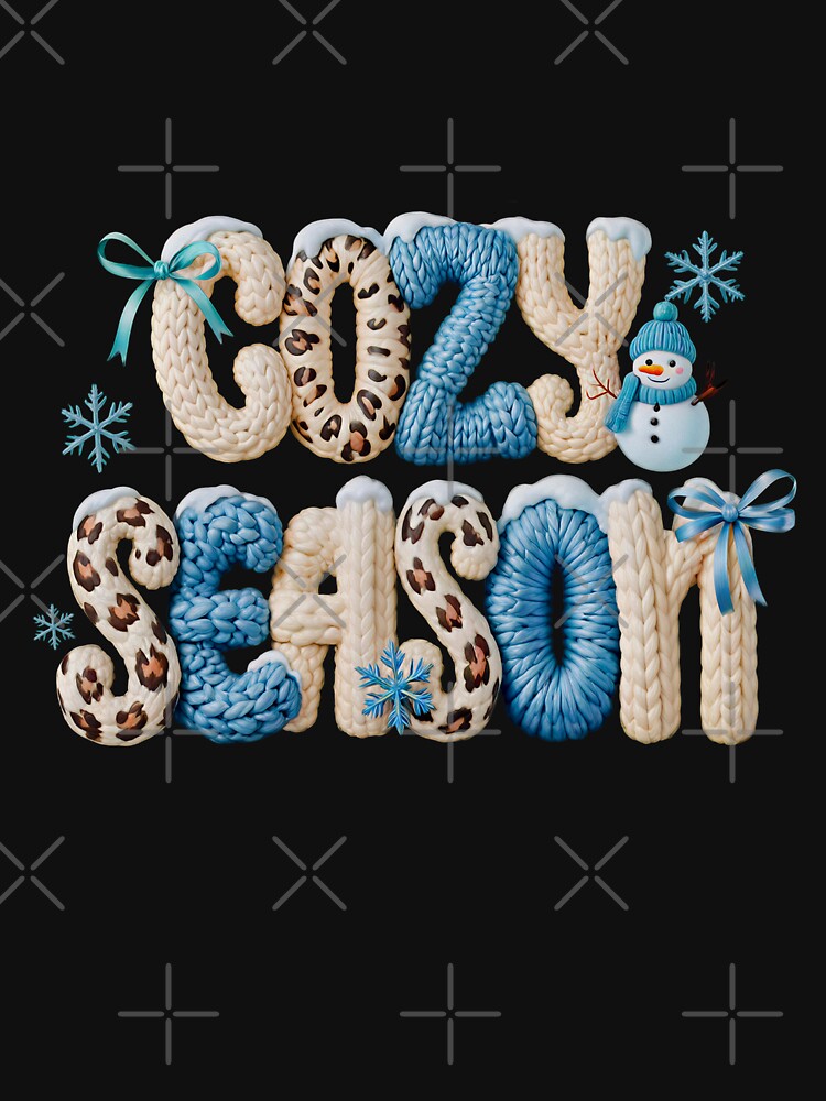 Snowman cozy season by Alex D Print Studio Designs