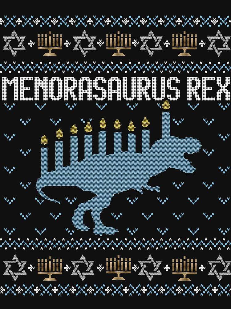 Ugly Hanukkah Sweater, Trex, Jewish Dinosaur shirt by taraJcreative
