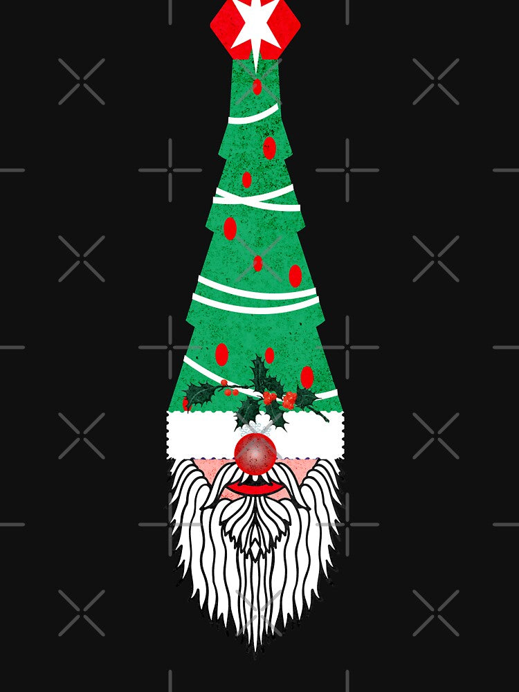 Gnome Christmas Neck Tie by Rich Summers Art