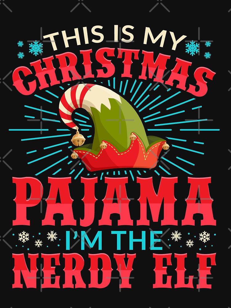 Nerdy Elf Matching Family Christmas Costume by Hananiah Merch