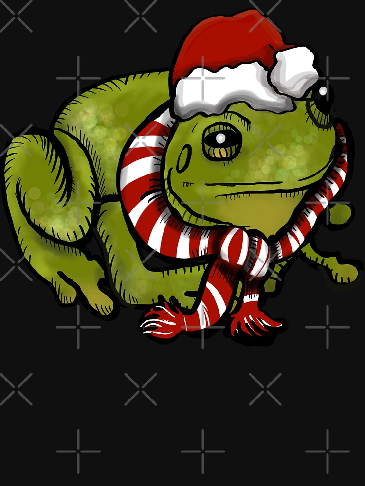 Santa Hat Frog Scarf by Art of Camping Now