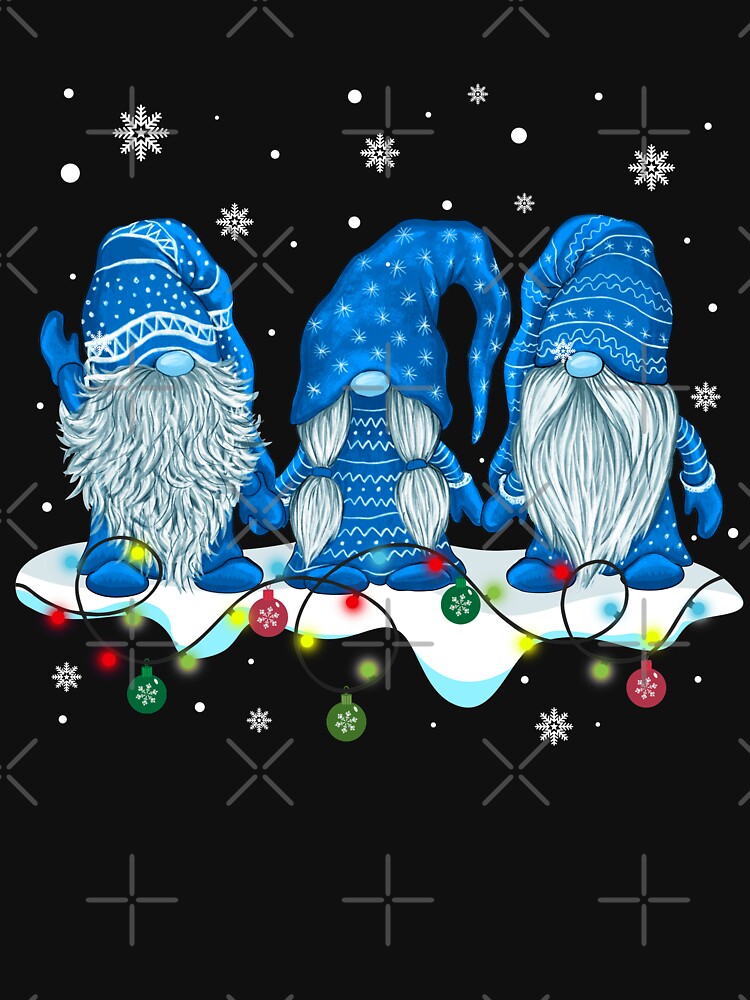 Matching Family Pajamas Hanging Christmas With Blue Gnomies Xmas Gift T Shirt by tuanitus