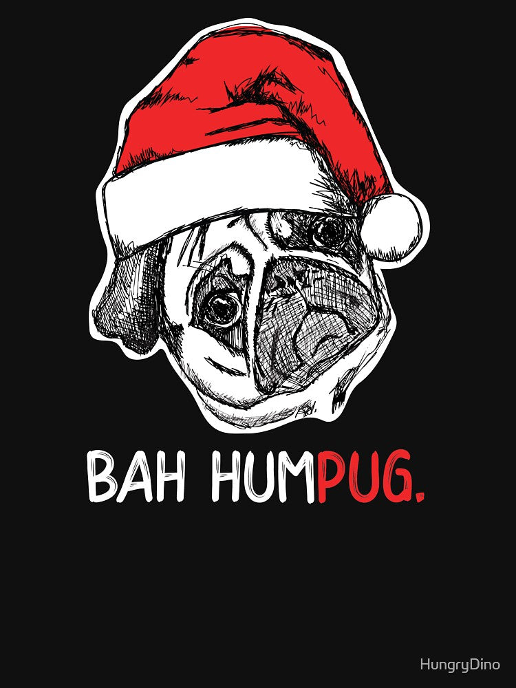 Grumpy Bah Humbug Scrooge Pug Bah Humpug by HungryDino