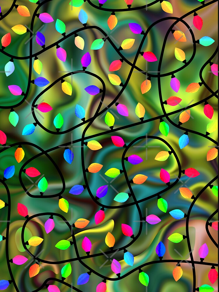 Christmas Tree Lights by Sartoris Art