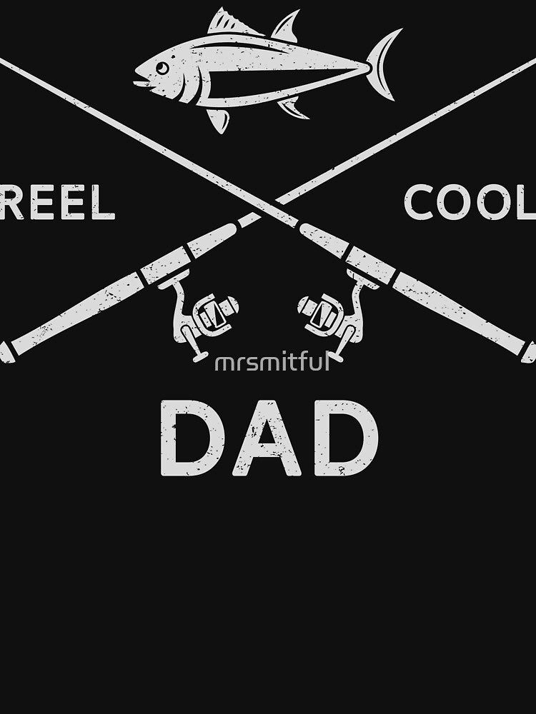 Reel Cool Dad - Fishing Dad - Mens Funny Fishing Shirt T-shirt Tee Gift For Men by mrsmitful