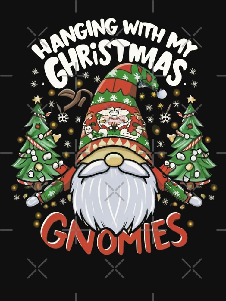 Hanging With My Gnomies Funny Gnome Ugly Christmas Sweater by VividPrints Store (+7k ⭐⭐⭐⭐⭐)