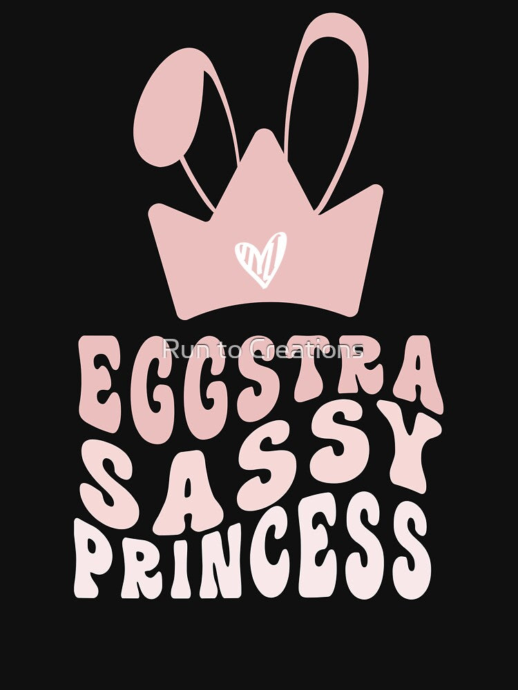 Cute Egg-stra Sassy Pink Grediant Bunny Ears Princess Crown by Run to Creations
