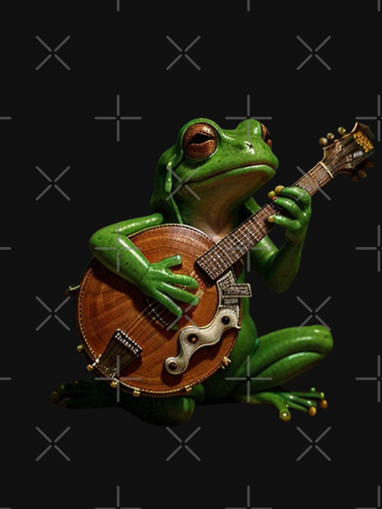 Frog playing banjo" by Obinne