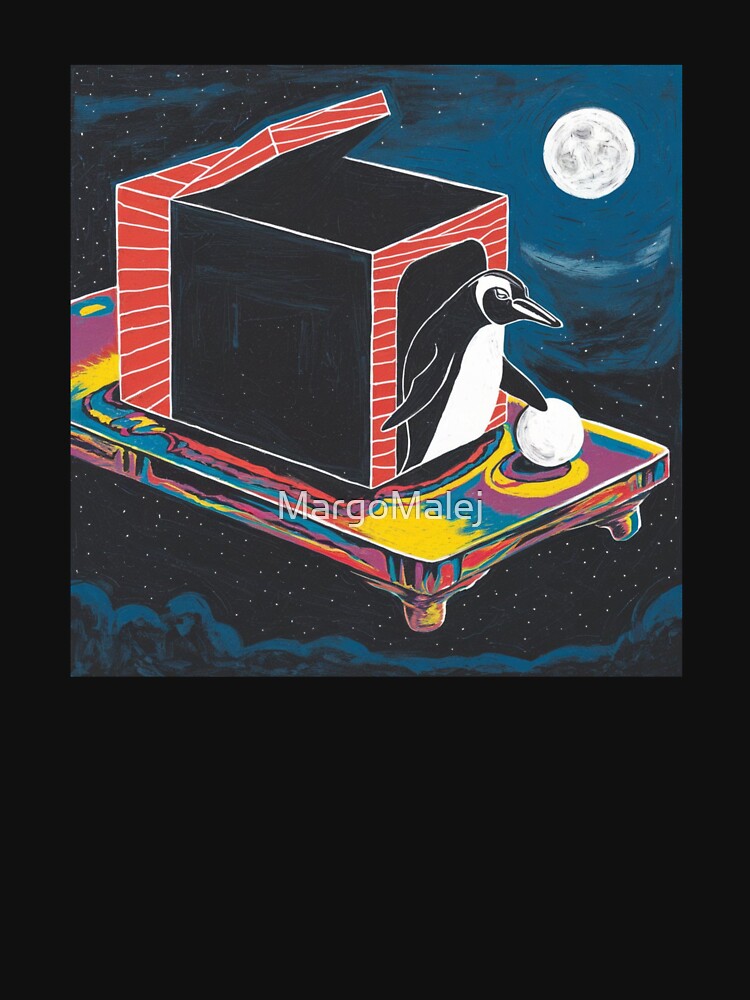 Penguin with an ice ball by MargoMalej