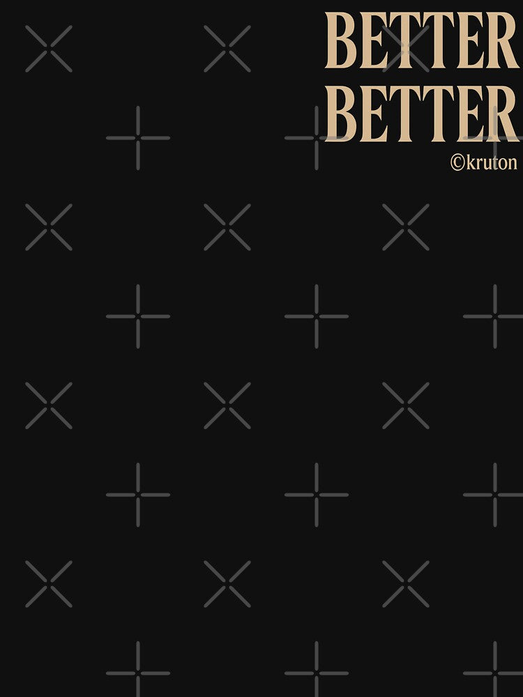 Beter Beter – Minimalist Luxury Statement Tee  in Calm Tones for Quiet Confidence by kruton_designs