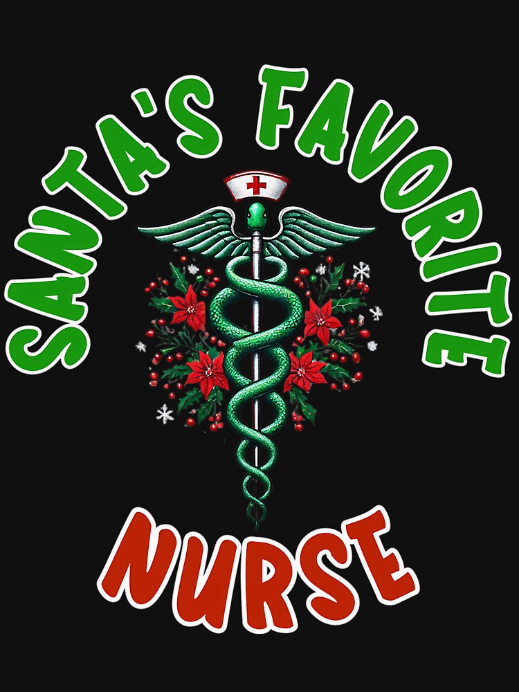 Merry Nurse Classic Christmas Santas Retro Vintage Favorite by Olincristie