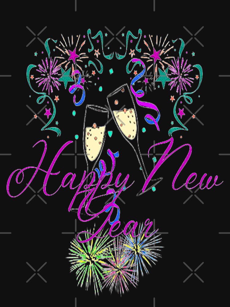 Festive Happy New Year Design, Howdy New Year,New Years Celebration, New Years Eve Countdown by Adri Barnard
