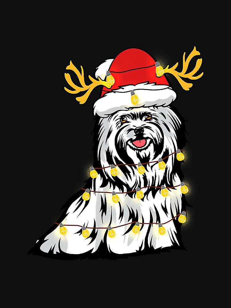 Maltese Christmas Lights Xmas Matching by saragrant39
