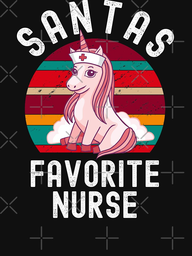 Santas Favorite Nurse Christmas Nurse by Club7Studios
