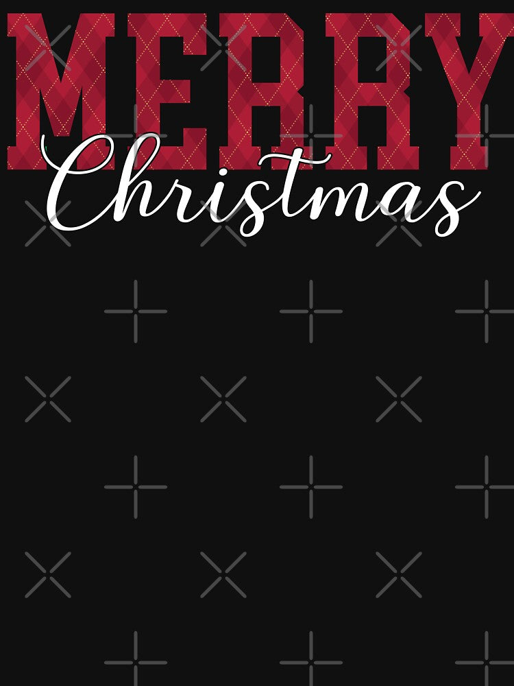 Merry Christmas Plaids Pattern by BronikowskiART